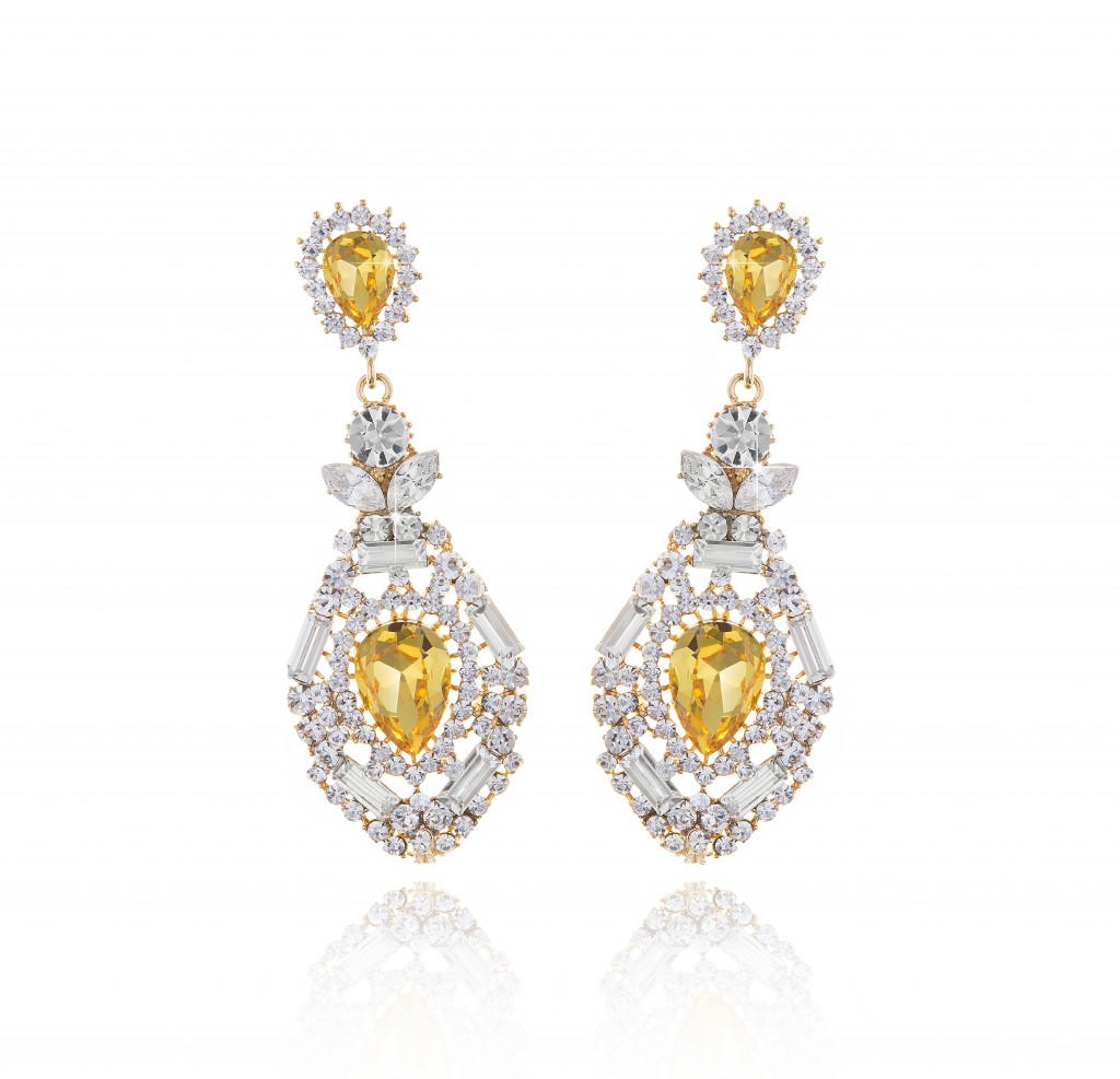 Cercei Chandelier Topaz Yellow by Borealy